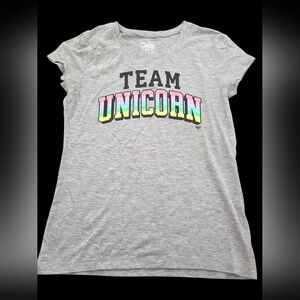 *1003 Team justice glitter shirt top Girls size 14